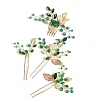 Alloy Hair Forks & Hair Combs Set PW-WG8F762-01-2