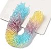Transparent Painted Glass Beads Strands X1-DGLA-A034-T1mm-A15-1