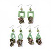 (Jewelry Parties Factory Sale)Natural Regalite Beads Dangle Earring Sets EJEW-JE03360-02-1