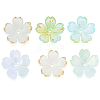 125Pcs 5 Colors Acrylic Bead Caps OACR-BM0001-10-7