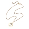 Mother's Day 304 Stainless Steel Pendant Necklace NJEW-TA00194-04-4