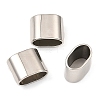 201 Stainless Steel Slide Charms/Slider Beads STAS-D061-03A-P-2