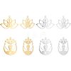 Unicraftale 8Pcs 4 Styles 201 Stainless Steel Pendants STAS-UN0033-89-1