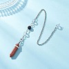 Bullet Synthetic Goldstone Pointed Dowsing Pendulums PALLOY-JF04562-1
