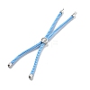 Twisted Nylon Cord Silder Bracelets DIY-B066-03P-14-1