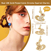12Pcs Brass Micro Pave Cubic Zirconia Charms ZIRC-BBC0002-77-2