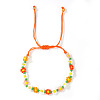 Handmade Plastic Beaded Link Bracelets CB6156-5-1