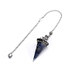 Natural Lapis Lazuli Pointed Dowsing Pendulums PW-WGD4C0F-07-1