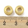 Brass Cubic Zirconia Spacer Beads KKB-L215-010G-2