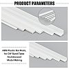 Olycraft 6 Sets 6 Style ABS Plastic Bar Rods DIY-OC0008-25-4