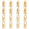 16Pcs S925 Sterling Silver Cord End STER-BC0003-05G-1