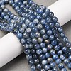 Natural Kyanite/Cyanite/Disthene Round Beads Strands G-O017-6mm-04D-2