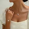 Butterfly Alloy Enamel Bracelets & Stud Earrings & Pendant Necklaces & Rings Sets for Women OE9237-3