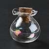 Lucky Bag Shape Glass Cork Bottles Ornament AJEW-A039-02K-2