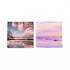 56Pcs Square Sky Water Surface Fancy Scenery Pattern Paper Sticker Label Set DIY-G066-13-2