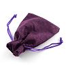 Polyester Imitation Burlap Packing Pouches Drawstring Bags ABAG-R005-18x13-10-3