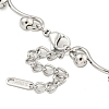 Non-Tarnish 304 Stainless Steel Ball Link Necklaces for Women NJEW-S426-08P-3