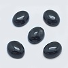 Natural Dyed & Heated Black Agate Cabochons G-G759-Z01-1