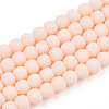 Opaque Glass Beads Strands GLAA-T032-P4mm-MD09-1
