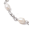 Handmade Natural Shell Beaded Bracelets for Women BJEW-JB11396-3