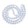Baking Paint Electroplate Transparent Glass Beads Strands EGLA-Q136-04A-09-2