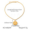 304 Stainless Steel Openable Photo Locket Pendant Necklaces for Women WG5489D-02-1