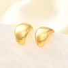 Rack Plating Brass Cuff Earrings for Women EJEW-H091-17G-5