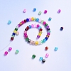 Spray Painted Crackle Glass Beads CCG-YW0001-02-8mm-3