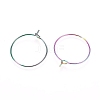 Ion Plating(IP) 316L Surgical Stainless Steel Hoop Earring Findings LS-STAS-D164-05M-2
