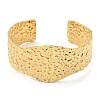 304 Stainless Steel Textured Wide Cuff Bangles BJEW-P302-10G-2