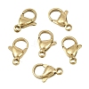 304 Stainless Steel Lobster Claw Clasps STAS-D218-01G-06-1