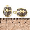 Brass & Natural Grey Agate Pendants GG-CBAD360-19G-01-3