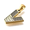 Golden 304 Stainless Steel Pendants STAS-K300-01G-V-2