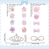 2Pcs 2 Styles Alloy Hair Barrettes PHAR-DR0001-01-2