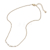 12Pcs 12 Styles Constellation Brass Star & Natural Mixed Stone Faceted Round Beaded Pendant 304 Stainless Steel Cable Chain Necklaces NJEW-JN05612-4