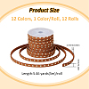 SUPERFINDINGS 12 Rolls 12 Colors Faux Suede Cord LW-FH0001-01A-2