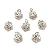 Brass Micro Pave Clear Cubic Zirconia Pendants ZIRC-P086-22P-1