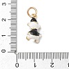 Alloy Enamel Pendants AL-CBA68FA-09B-G-3