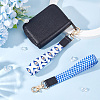 GOMAKERER 2Pcs 2 Colors Nylon Hand Wrist Lanyard for Phone Decoration Key Chain FIND-GO0001-01B-4