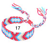 Cotton Braided Rhombus Pattern Cord Bracelet FIND-PW0013-003A-17-1