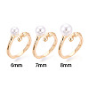 Brass Cuff Ring Settings KK-T076-41G-4