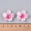 Flower Acrylic Bead Caps X-SACR-T017-51C-4