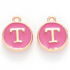 Golden Plated Alloy Enamel Charms LS-ENAM-S118-08T-1