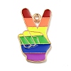 Pride Alloy Enamel Pendants LS-ENAM-G208-17KCG-1
