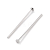 Anti-Tarnish Rhodium Plated 925 Sterling Silver Flat Head Pins STER-M117-03A-P-2