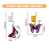 12Pcs Alloy Hair Coil Cuffs Set PALLOY-PH01465-2