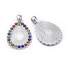 Alloy Pendant Cabochon Settings ALRI-TAC0001-10A-P-2