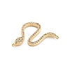 Brass Micro Pave Cubic Zirconia Pendants KK-M321-01A-G-2