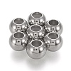 202 Stainless Steel Beads STAS-K204-02A-P-1