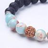 Natural Lava Rock Beads Stretch Bracelets BJEW-G565-05-2